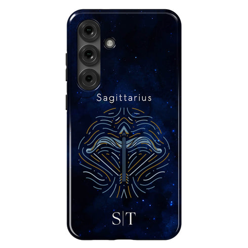 Personalized Blue Zodiac Horoscope Sign Galaxy Case